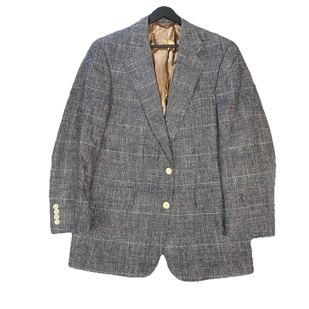 VINTAGE NORDSTROM Mens Silk Blazer‎ Sport Coat Casual Jacket Size 42R Suit USA
